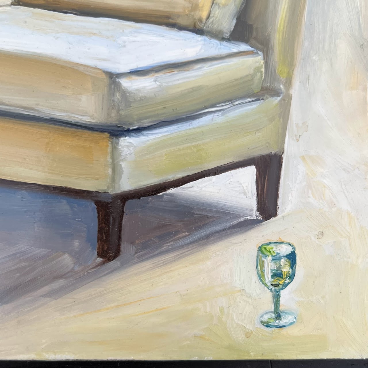 Interior Still Life Miniature Oil Painting