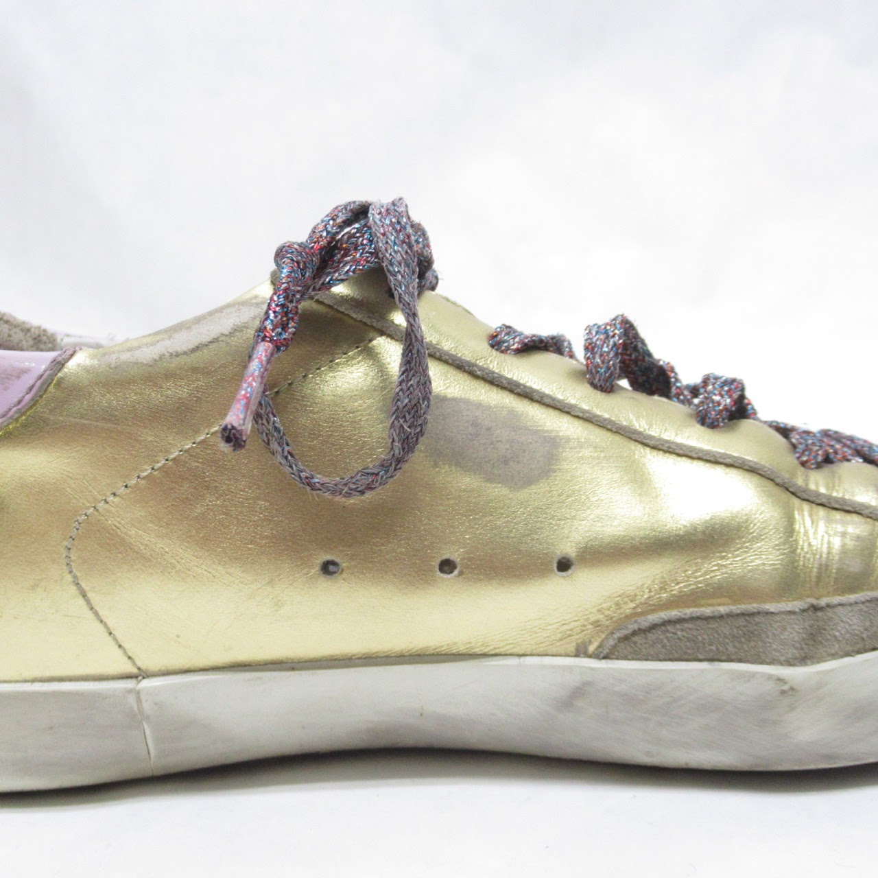 Golden Goose Deluxe Brand  Metallic Super-Star Sneakers