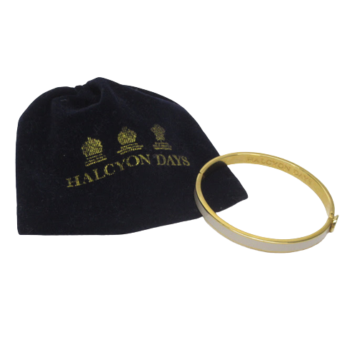 Halcyon Days Hinged Enamel Bangle