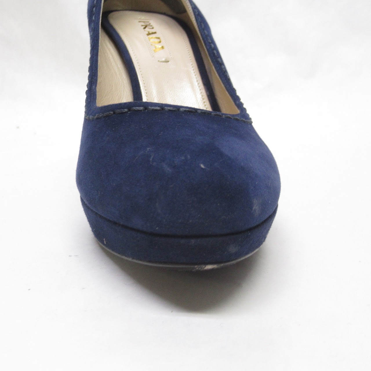 Prada Blue  Platform Pumps