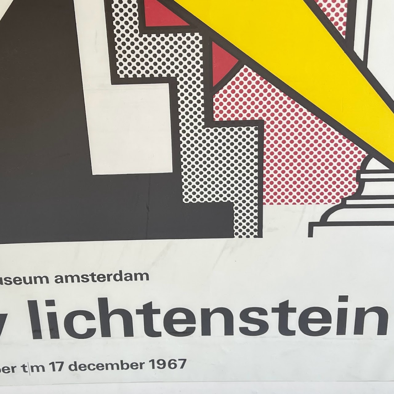 Roy Lichtenstein Stedelijk Museum Lithograph Exhibition Poster