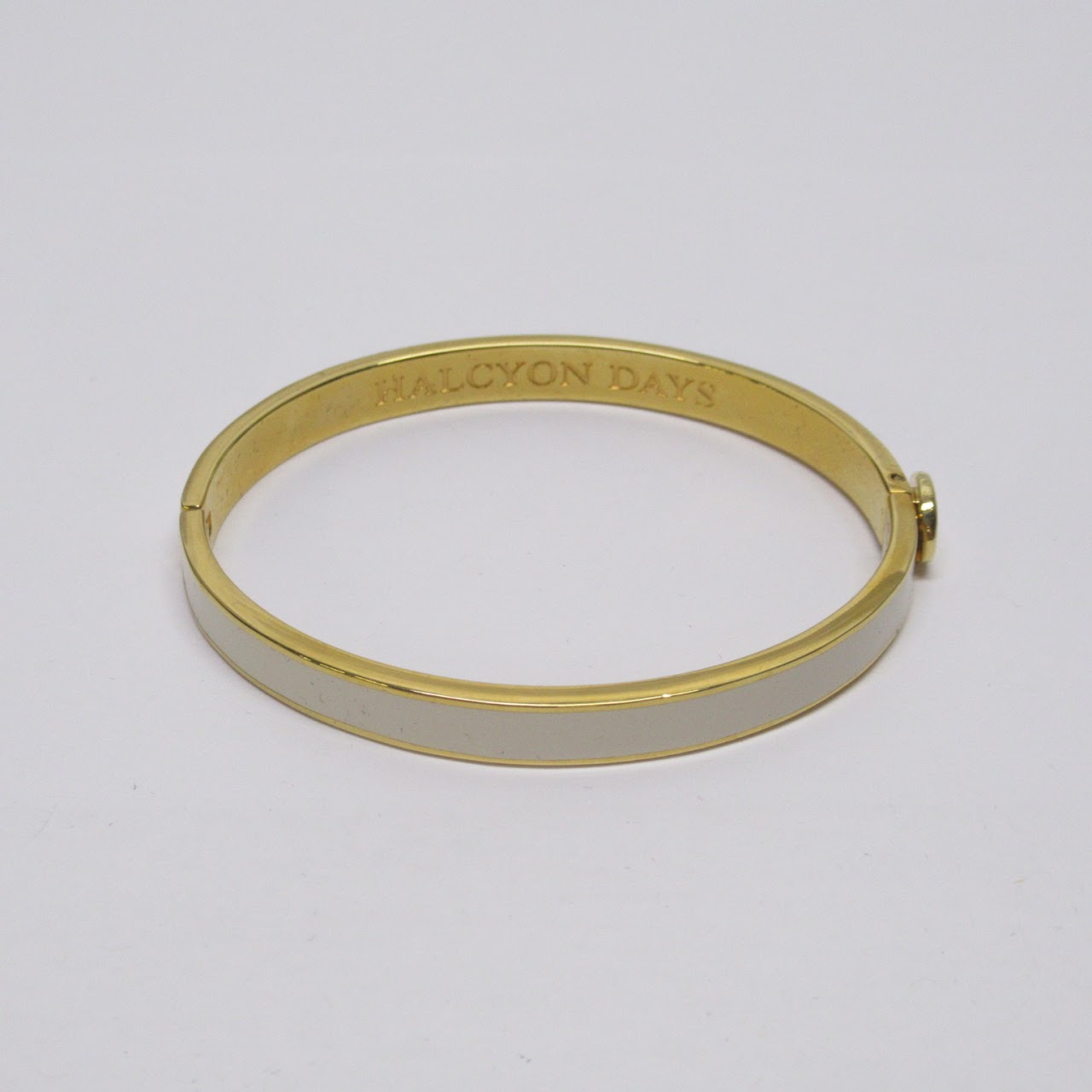 Halcyon Days Hinged Enamel Bangle