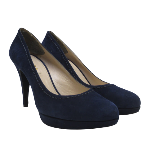 Prada Blue  Platform Pumps