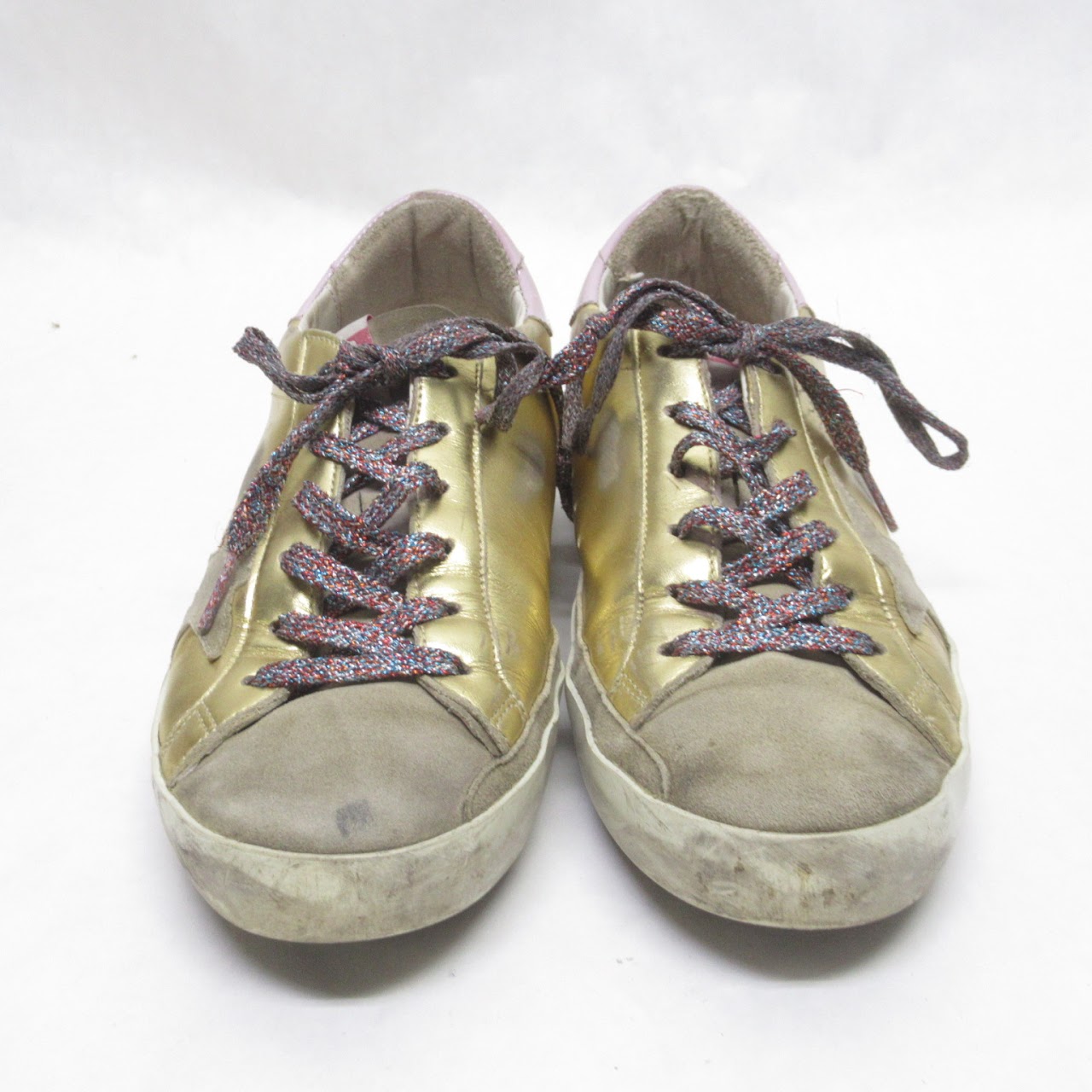 Golden Goose Deluxe Brand  Metallic Super-Star Sneakers