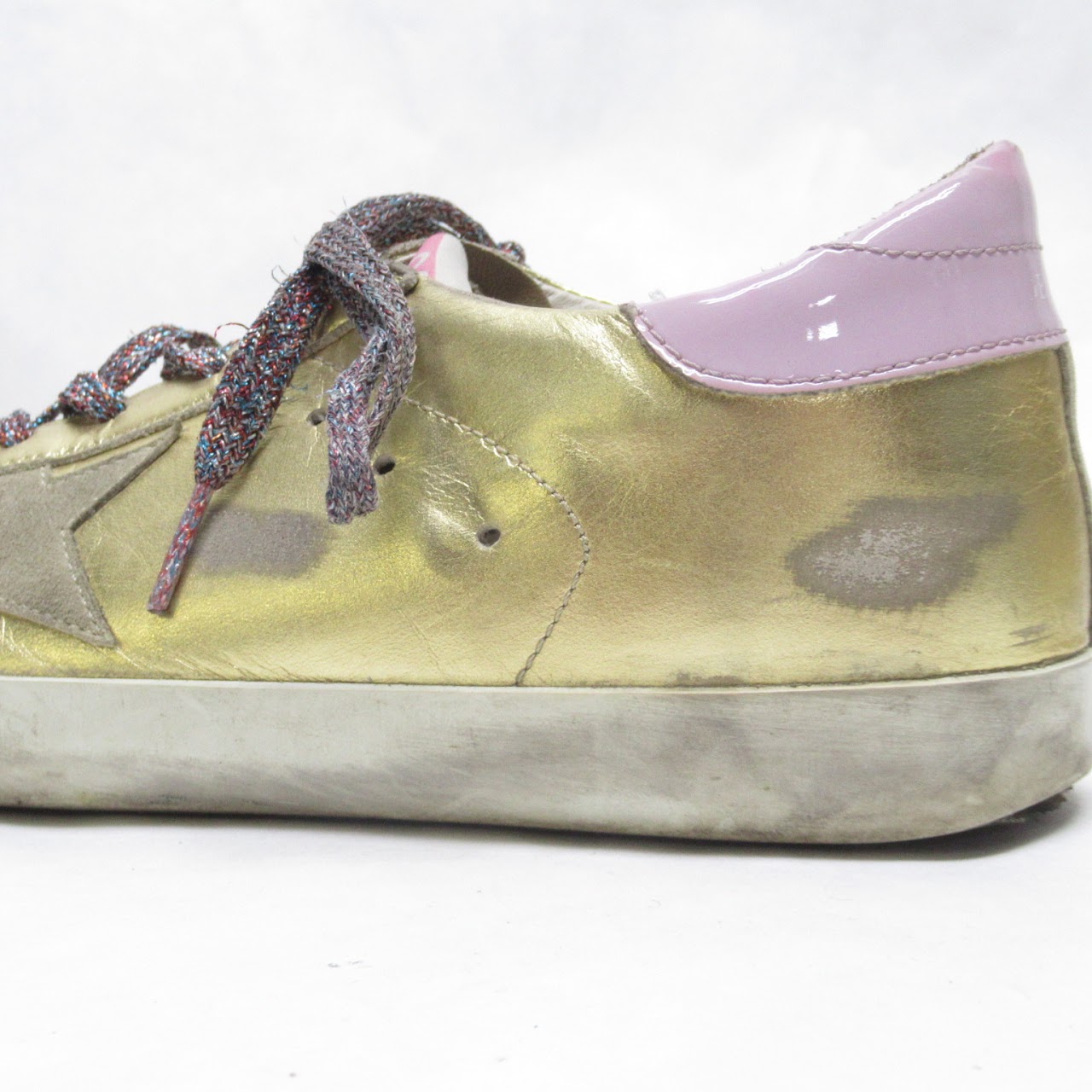 Golden Goose Deluxe Brand  Metallic Super-Star Sneakers