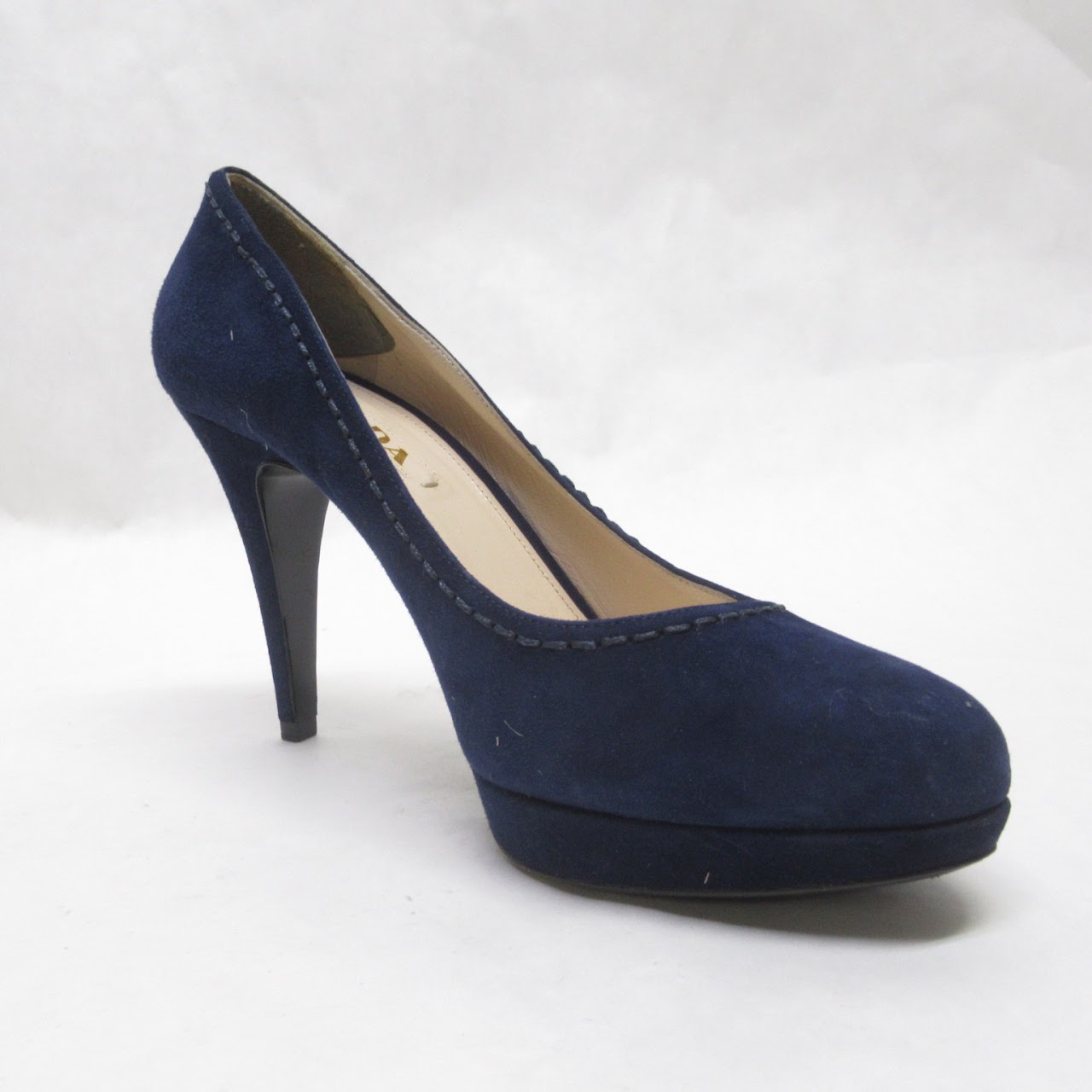 Prada Blue  Platform Pumps