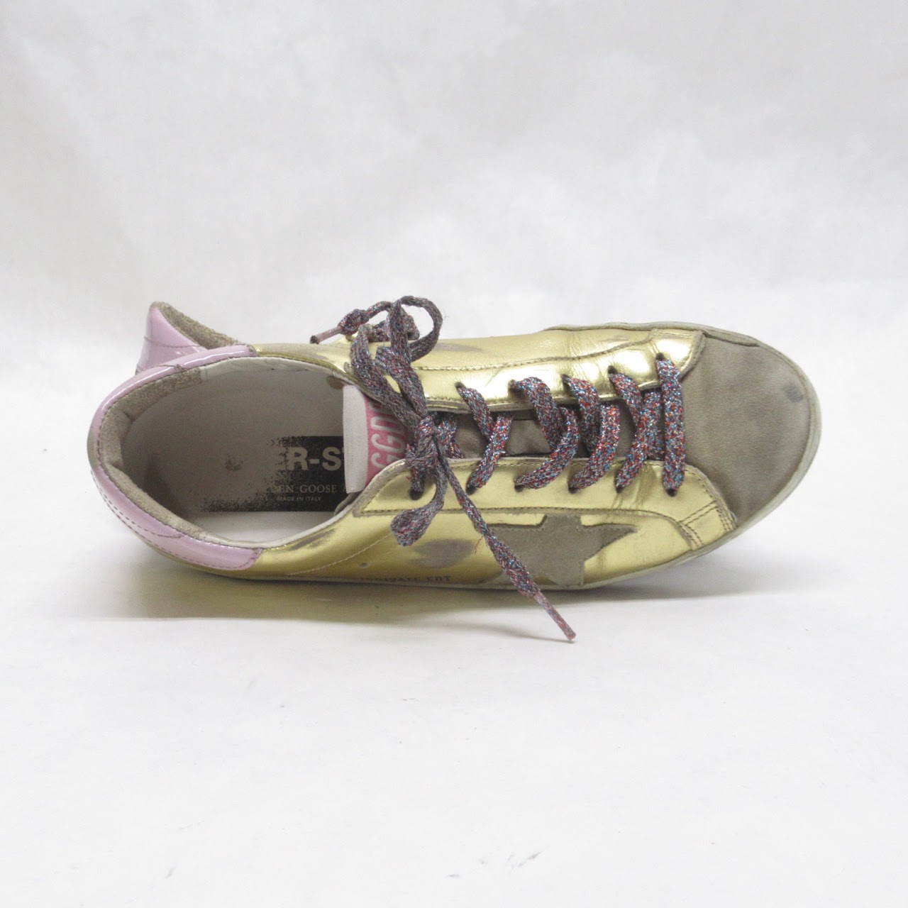 Golden Goose Deluxe Brand  Metallic Super-Star Sneakers