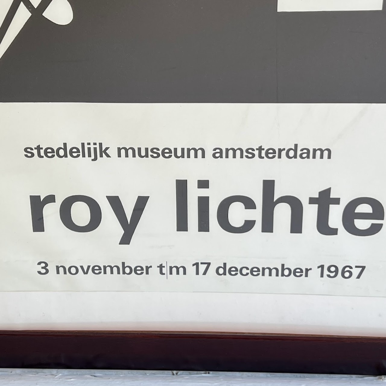 Roy Lichtenstein Stedelijk Museum Lithograph Exhibition Poster