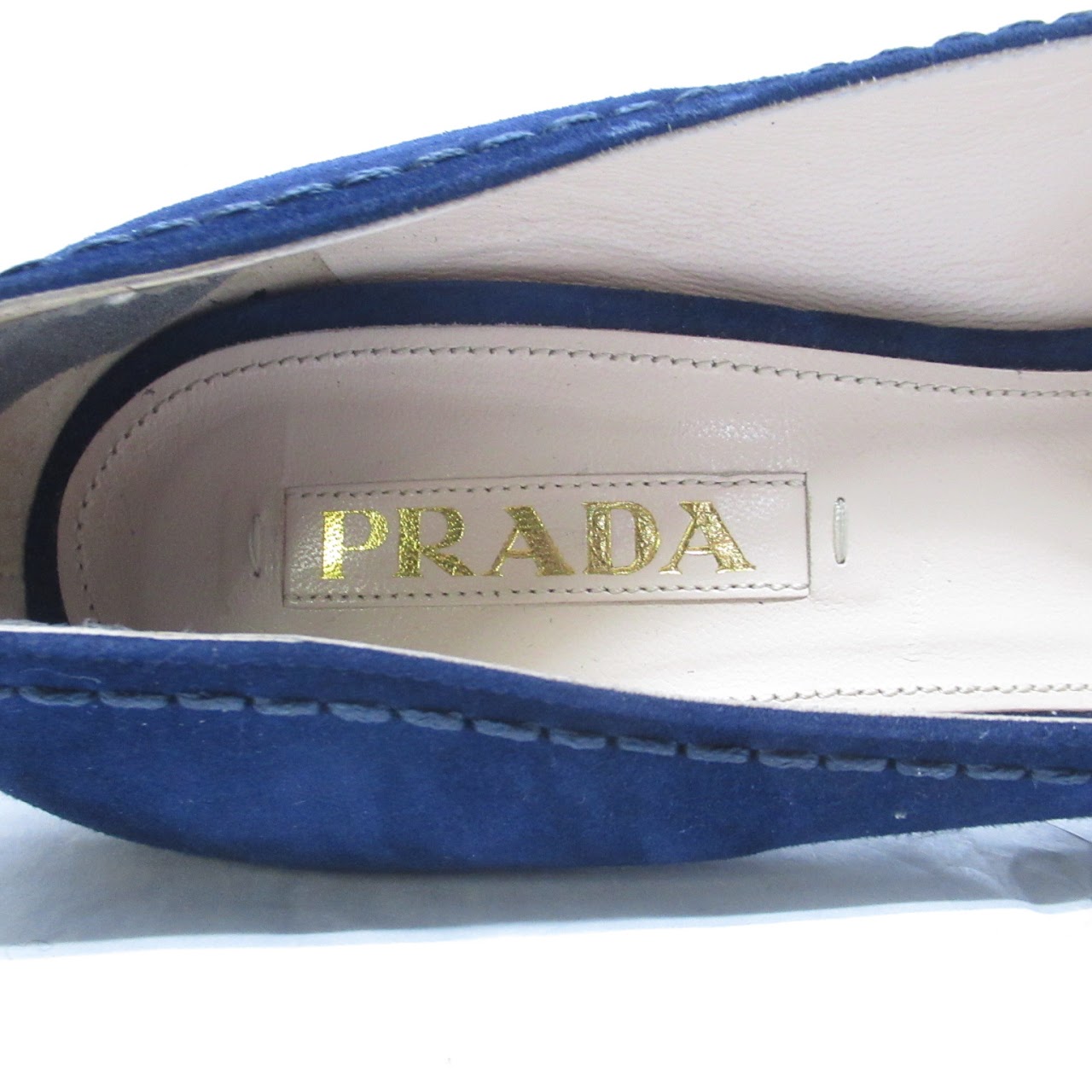 Prada Blue  Platform Pumps