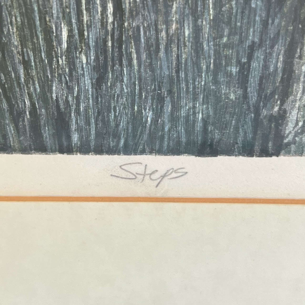 Penny Feder Signed 'Steps' Lithograph