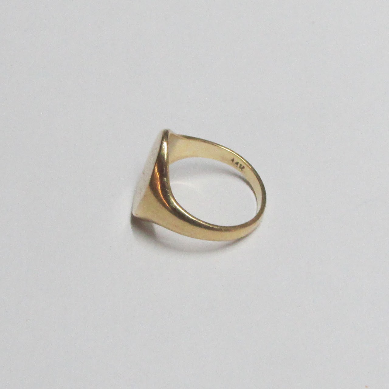 14K Gold Monogrammed Ring