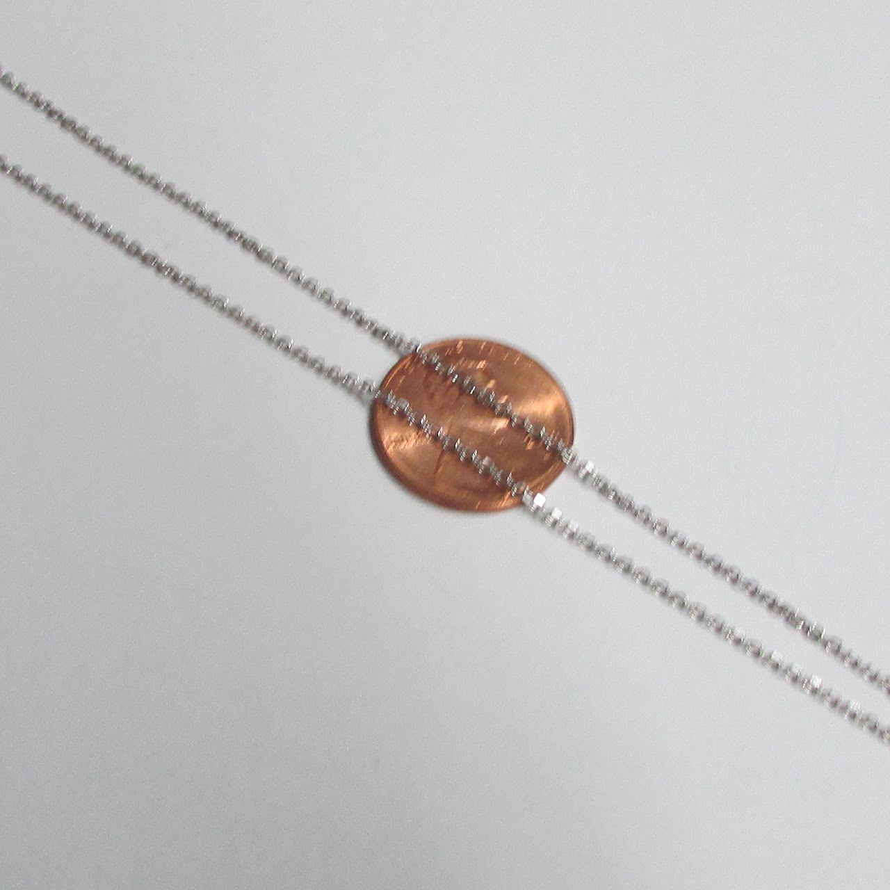 14K White Gold Chain Necklace