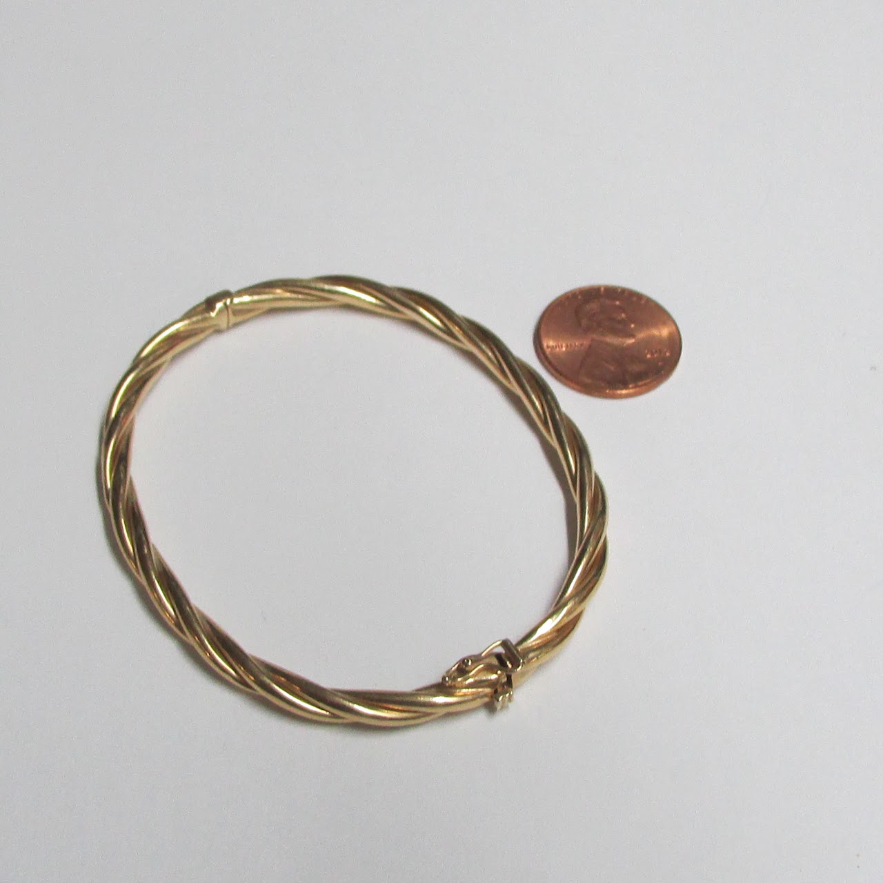 14K Gold Rope Bracelet