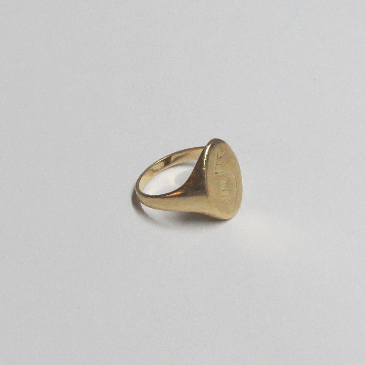 14K Gold Monogrammed Ring