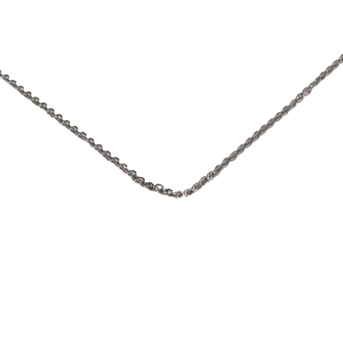 14K White Gold Chain Necklace