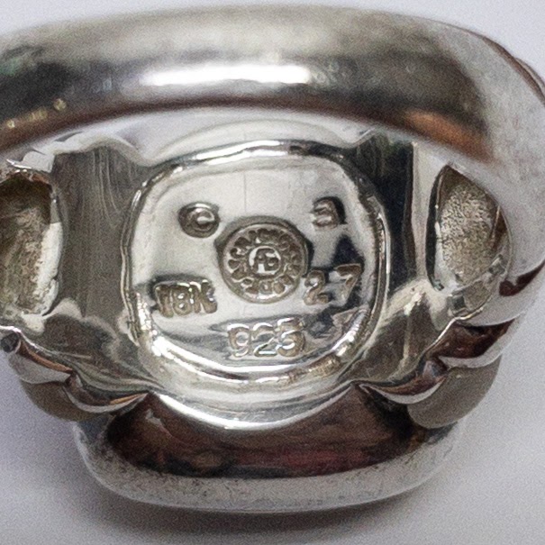 18K Gold & Sterling Silver Ring