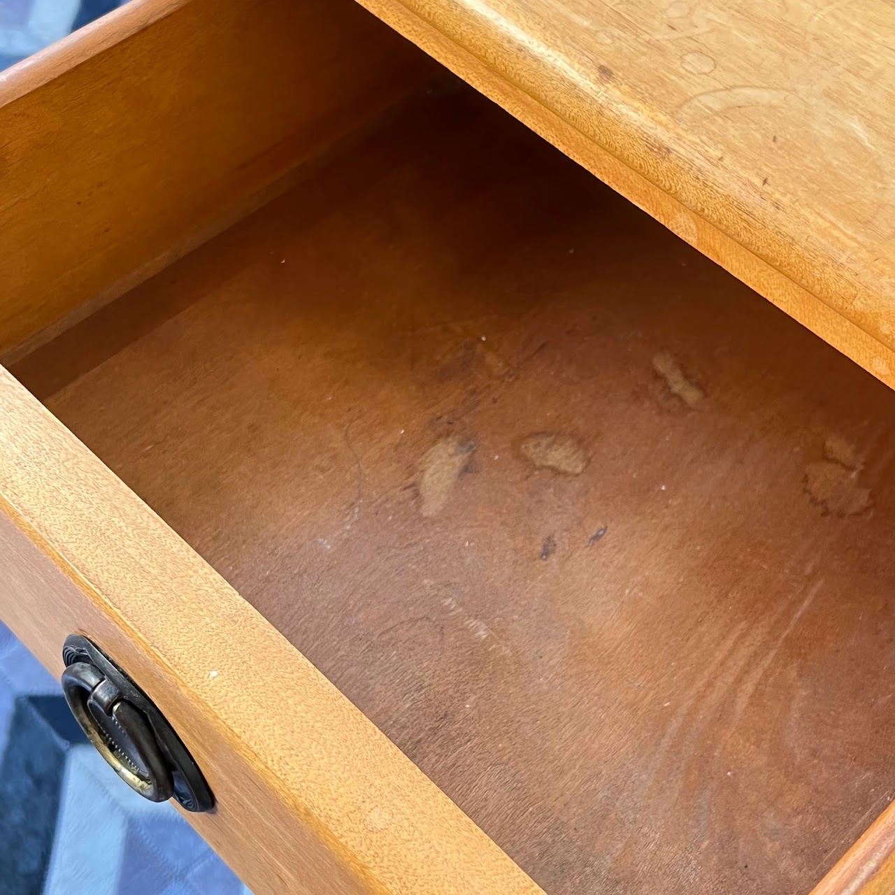 Maple Rope Twist Leg Accent Table