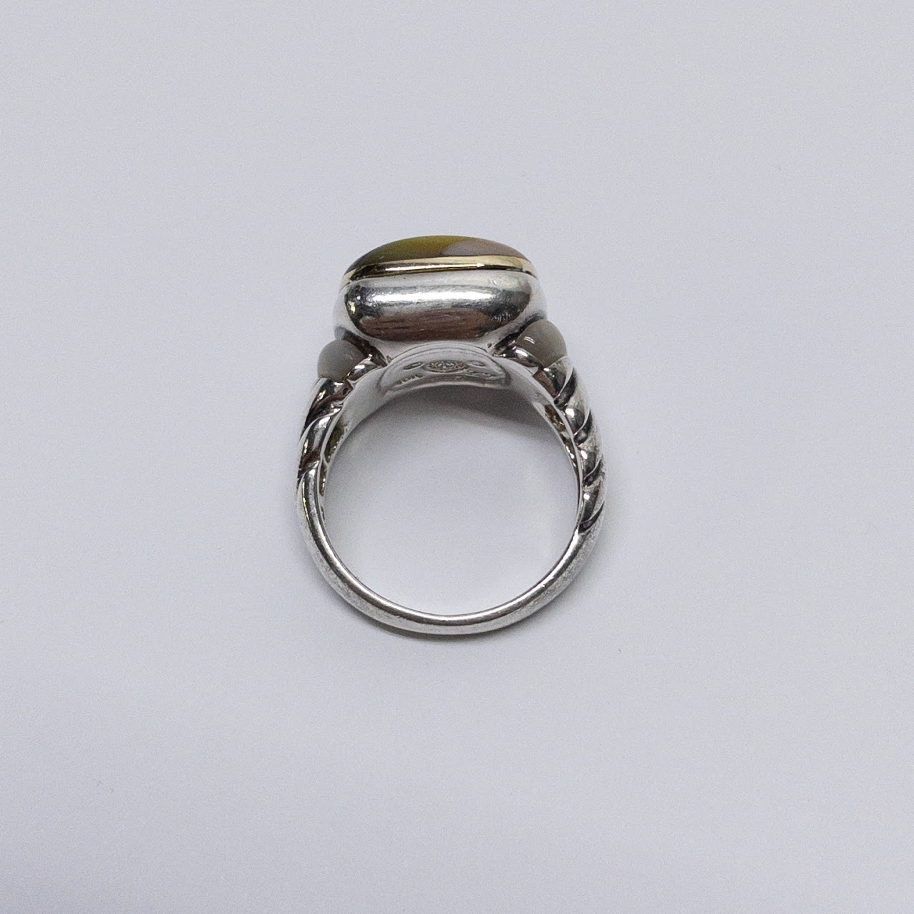 18K Gold & Sterling Silver Ring
