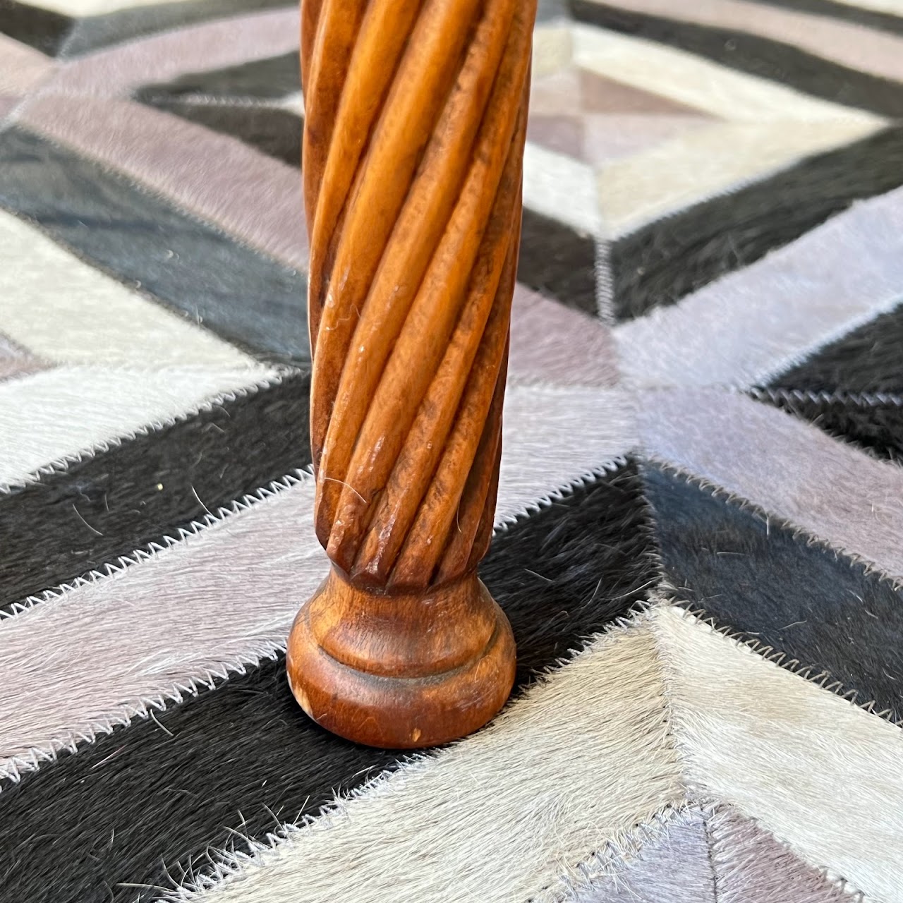 Maple Rope Twist Leg Accent Table
