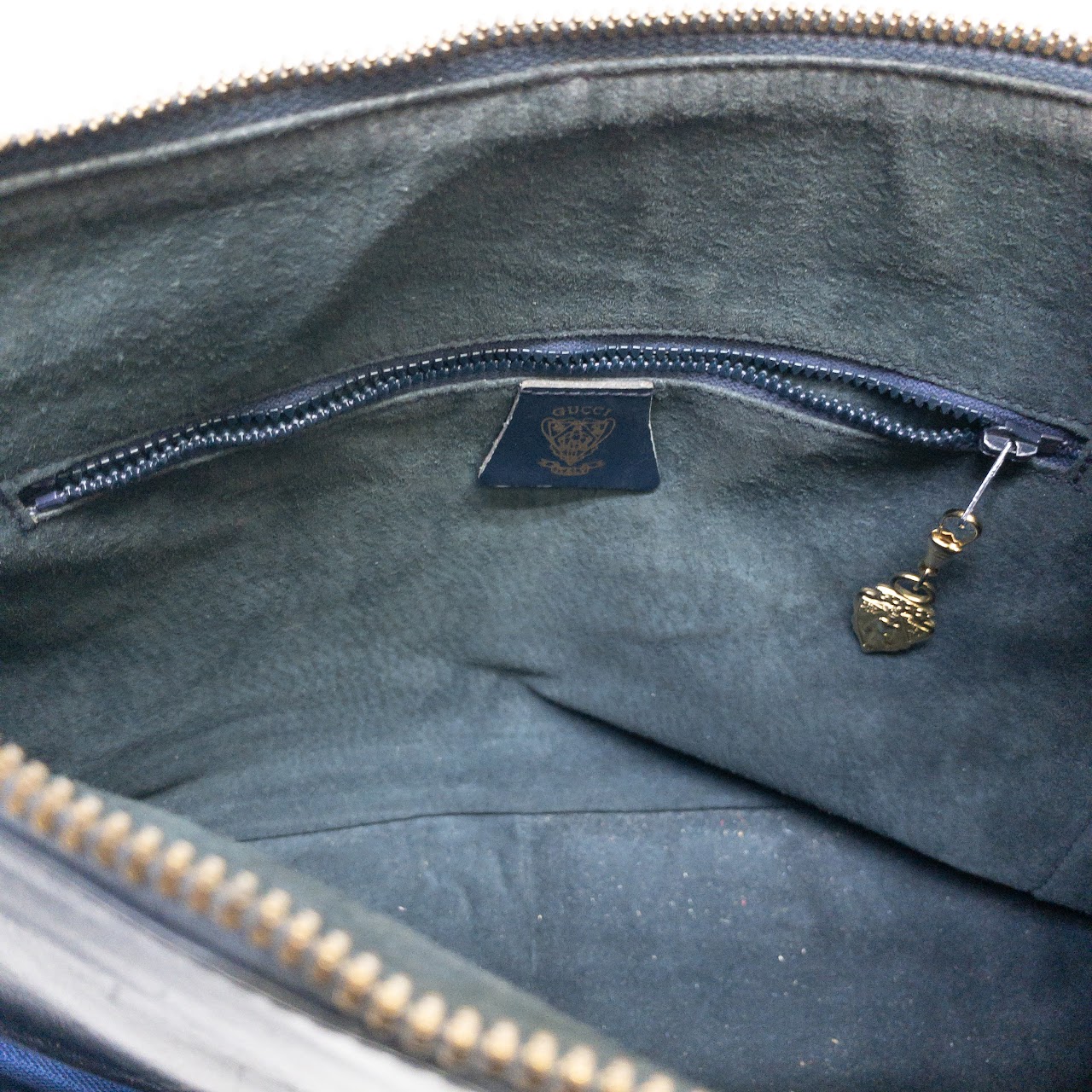 Gucci Navy Blue Micro GG Monogram Vintage Shoulder Bag