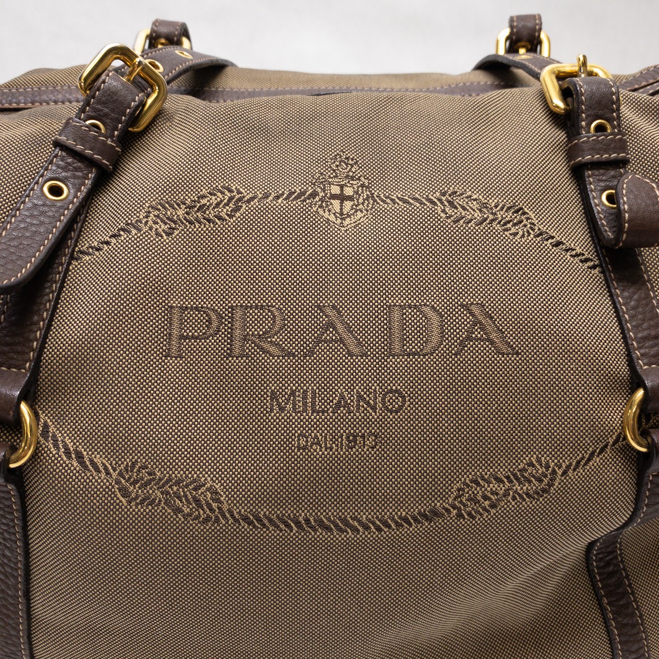 Prada Textile Jacquard Tote Bag