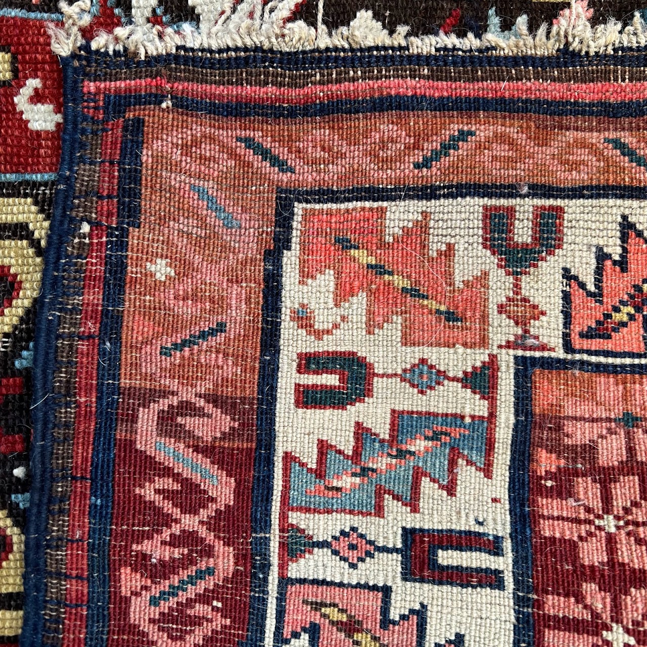 Geometric Wool Area Rug