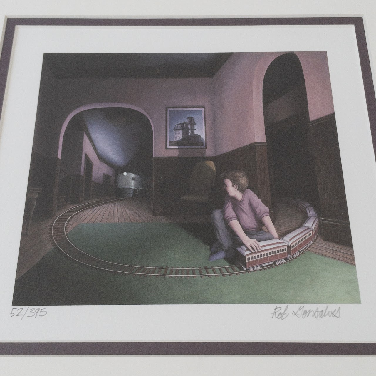 Rob Gonsalves 'House by the Railroad' Signed Giclee Print