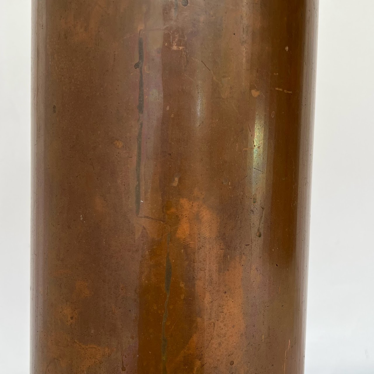 Copper Cylinder Large Vintage Vessel