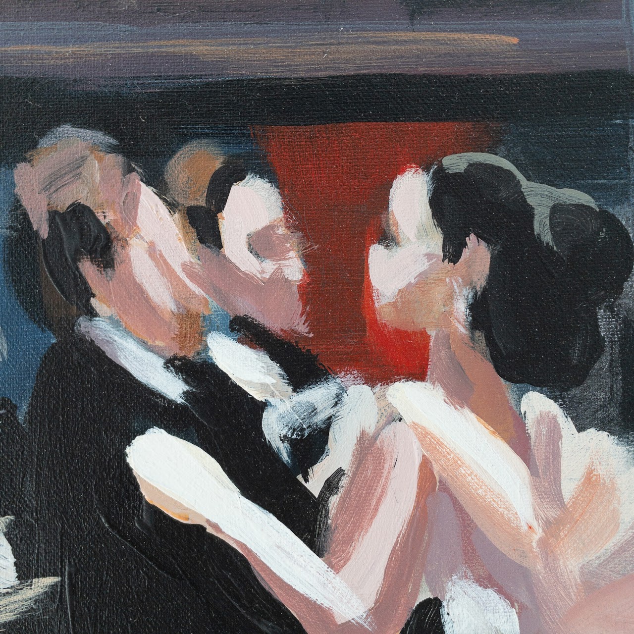 Ballroom Scene Acrylic Painting