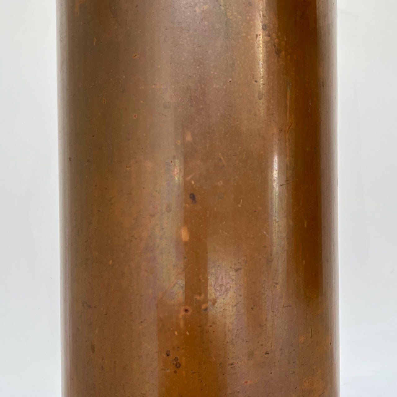 Copper Cylinder Large Vintage Vessel