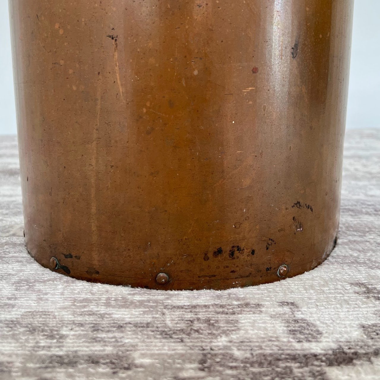 Copper Cylinder Large Vintage Vessel