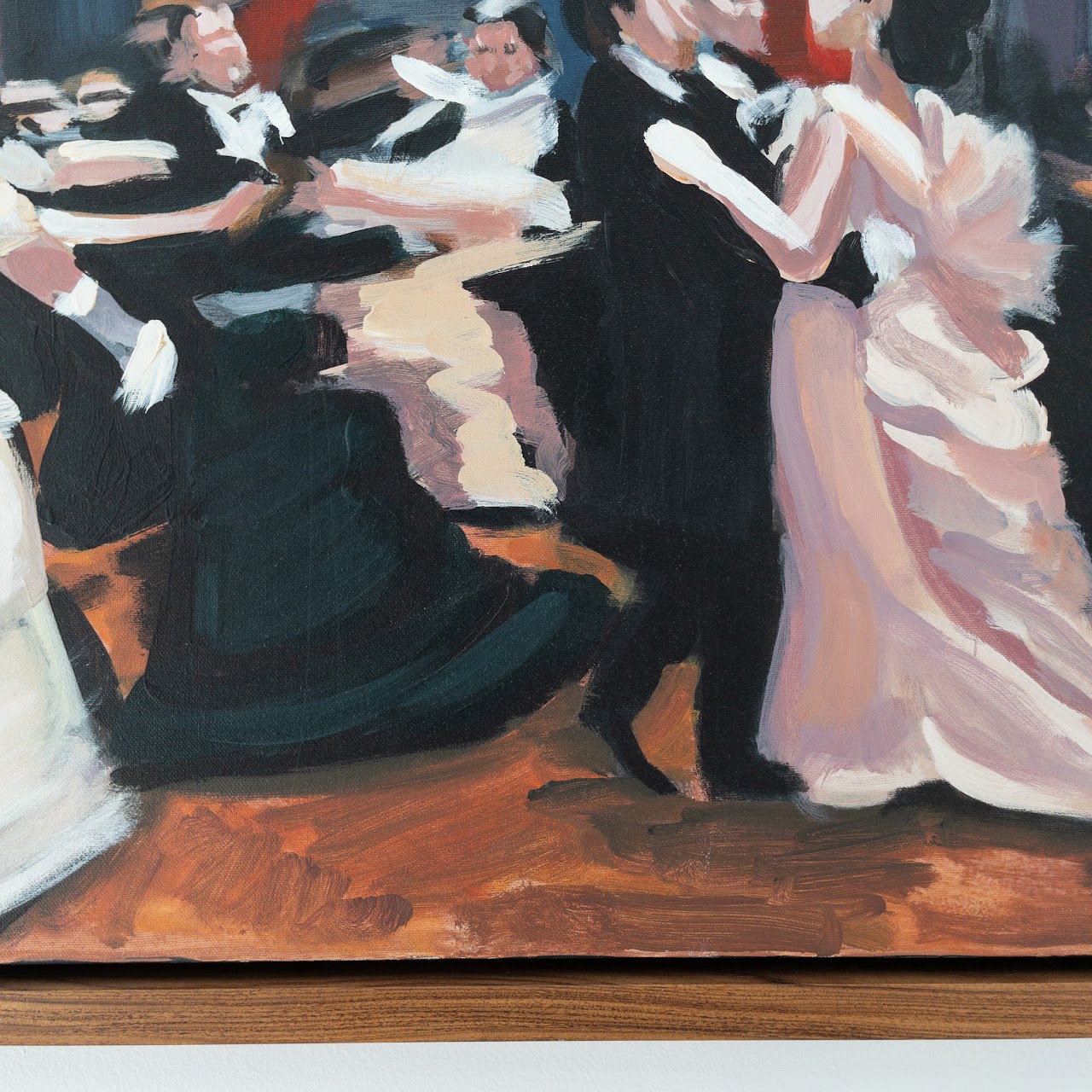 Ballroom Scene Acrylic Painting