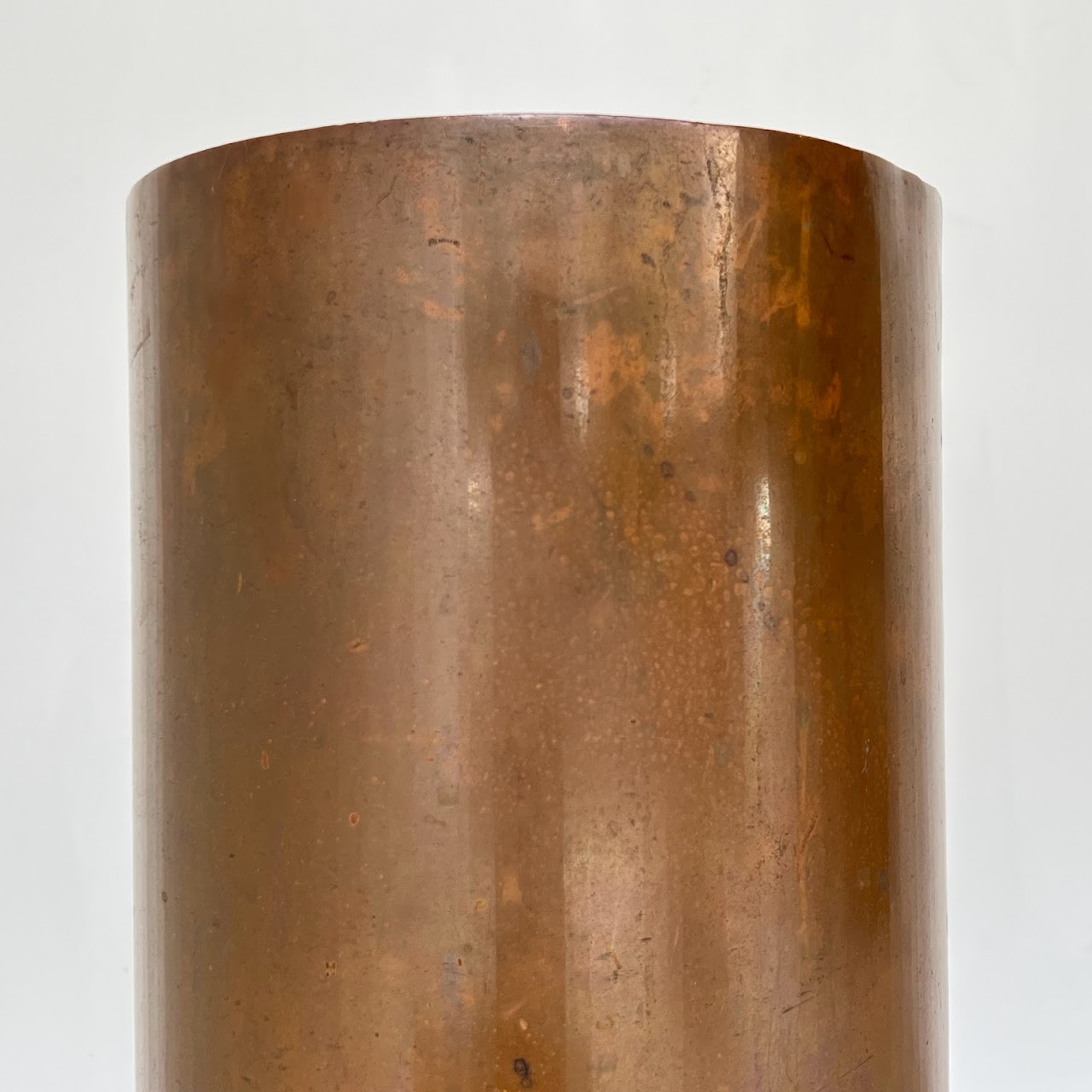 Copper Cylinder Large Vintage Vessel