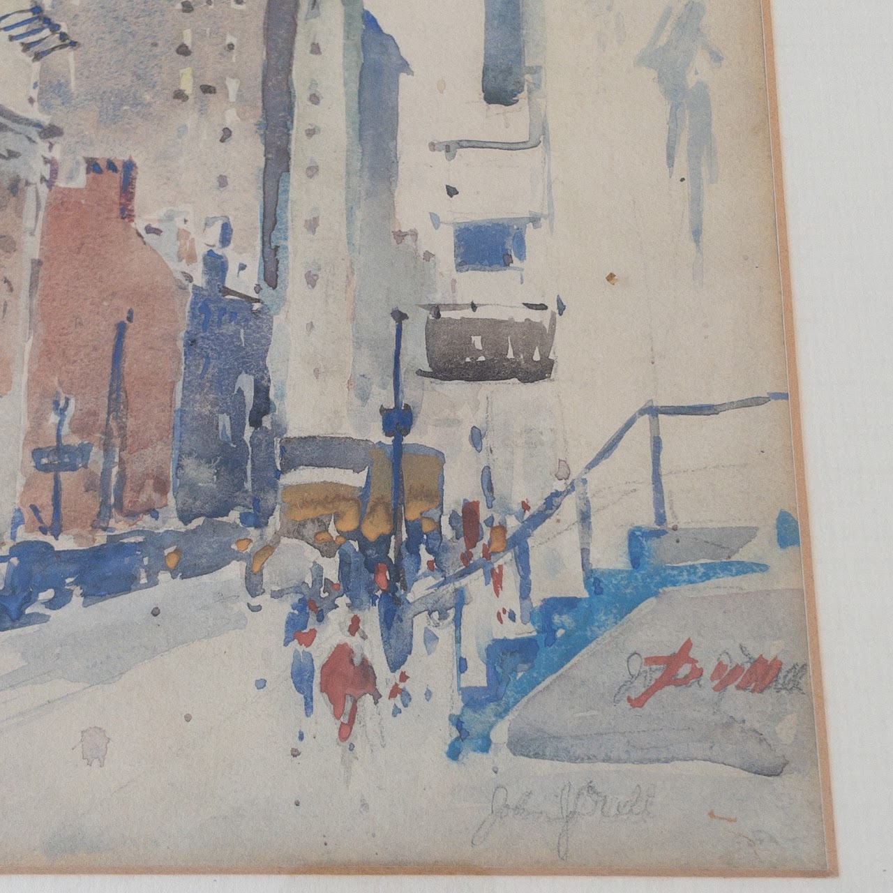 John Dull Signed Watercolor Painting #2