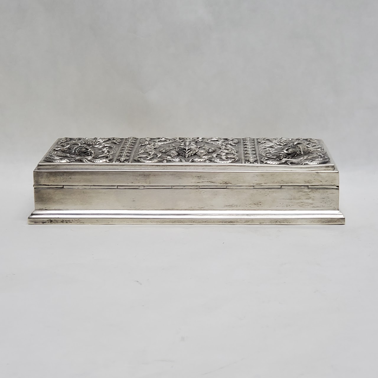 Sterling Silver Wood Lined Decorative Box