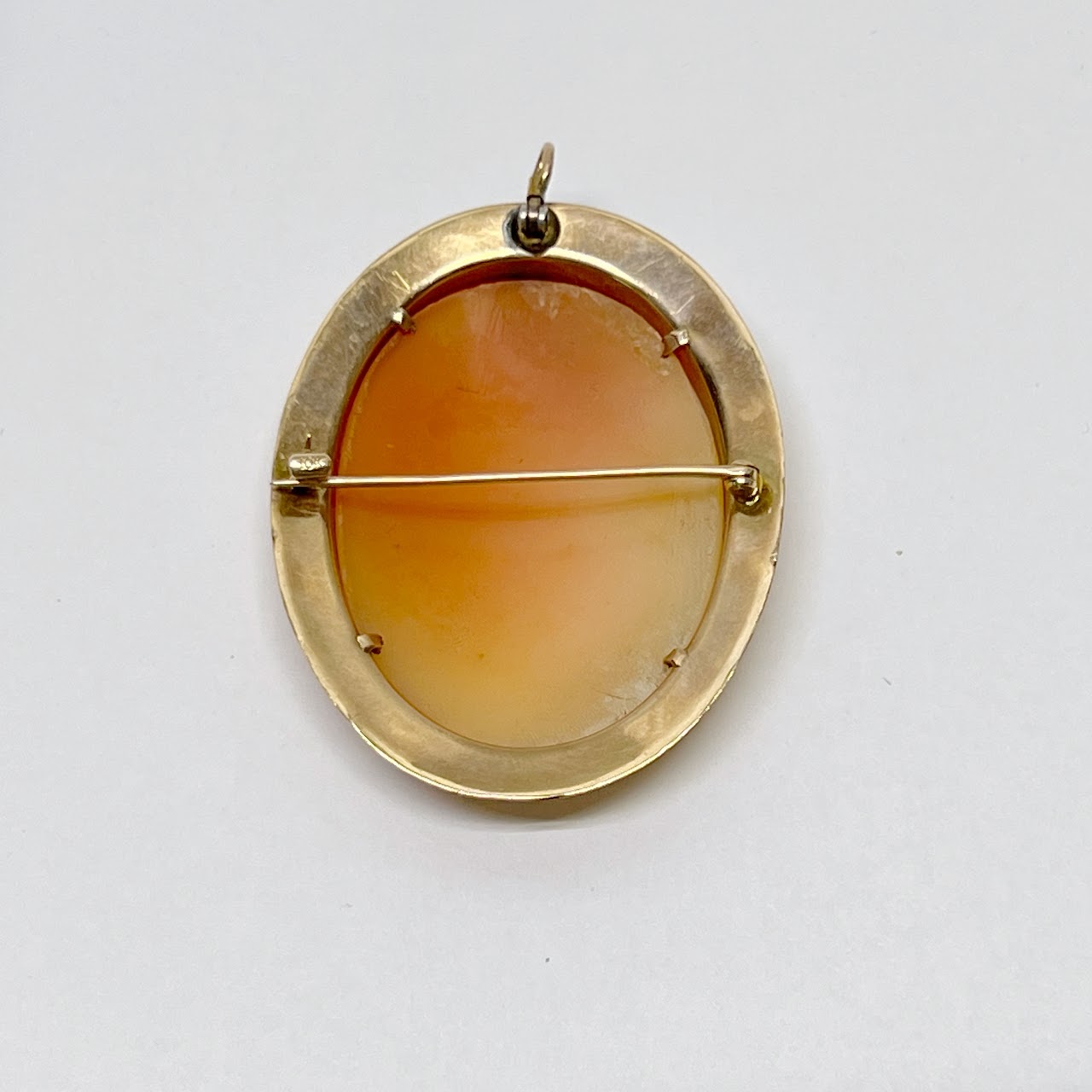 10K Gold Cameo Convertible Pendant