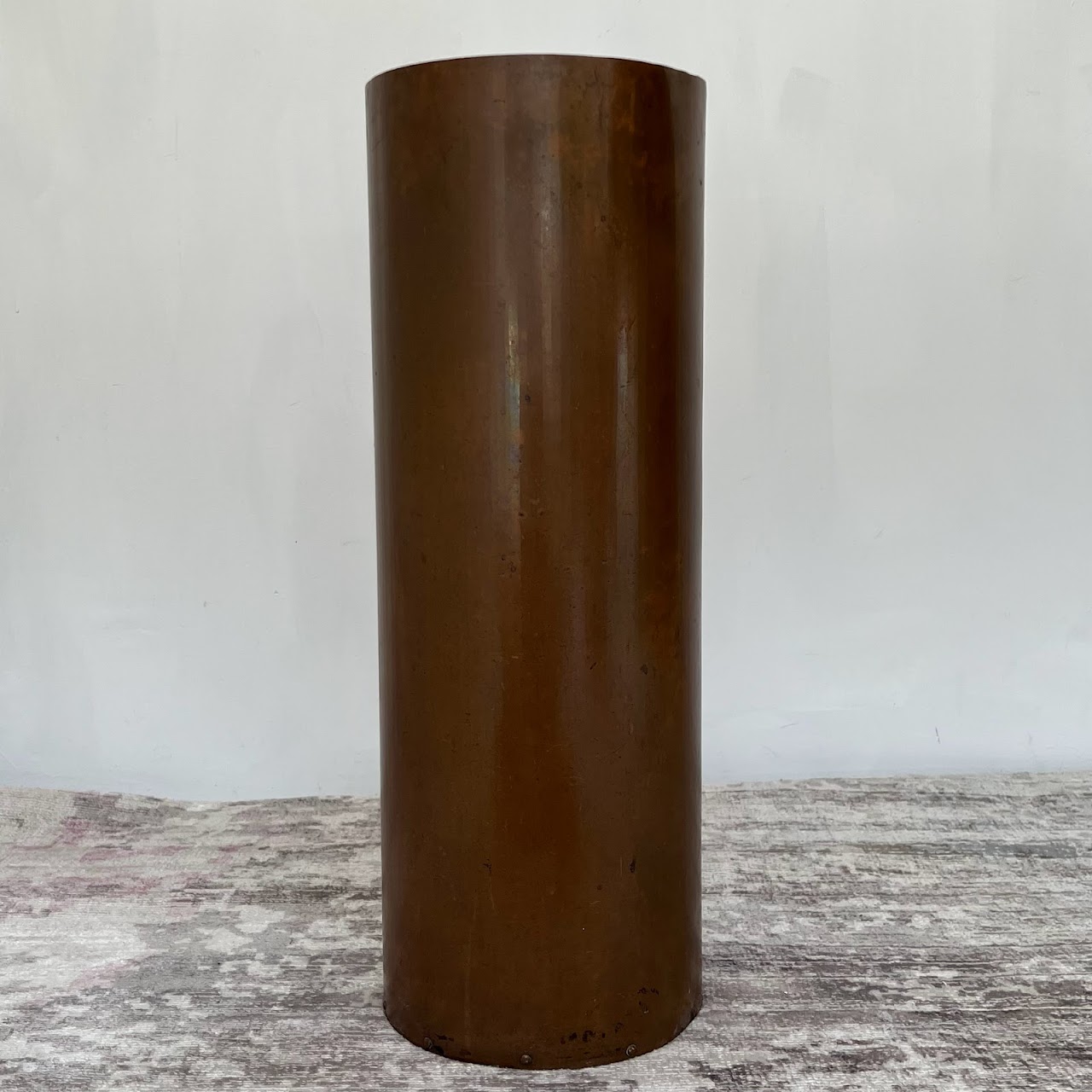 Copper Cylinder Large Vintage Vessel