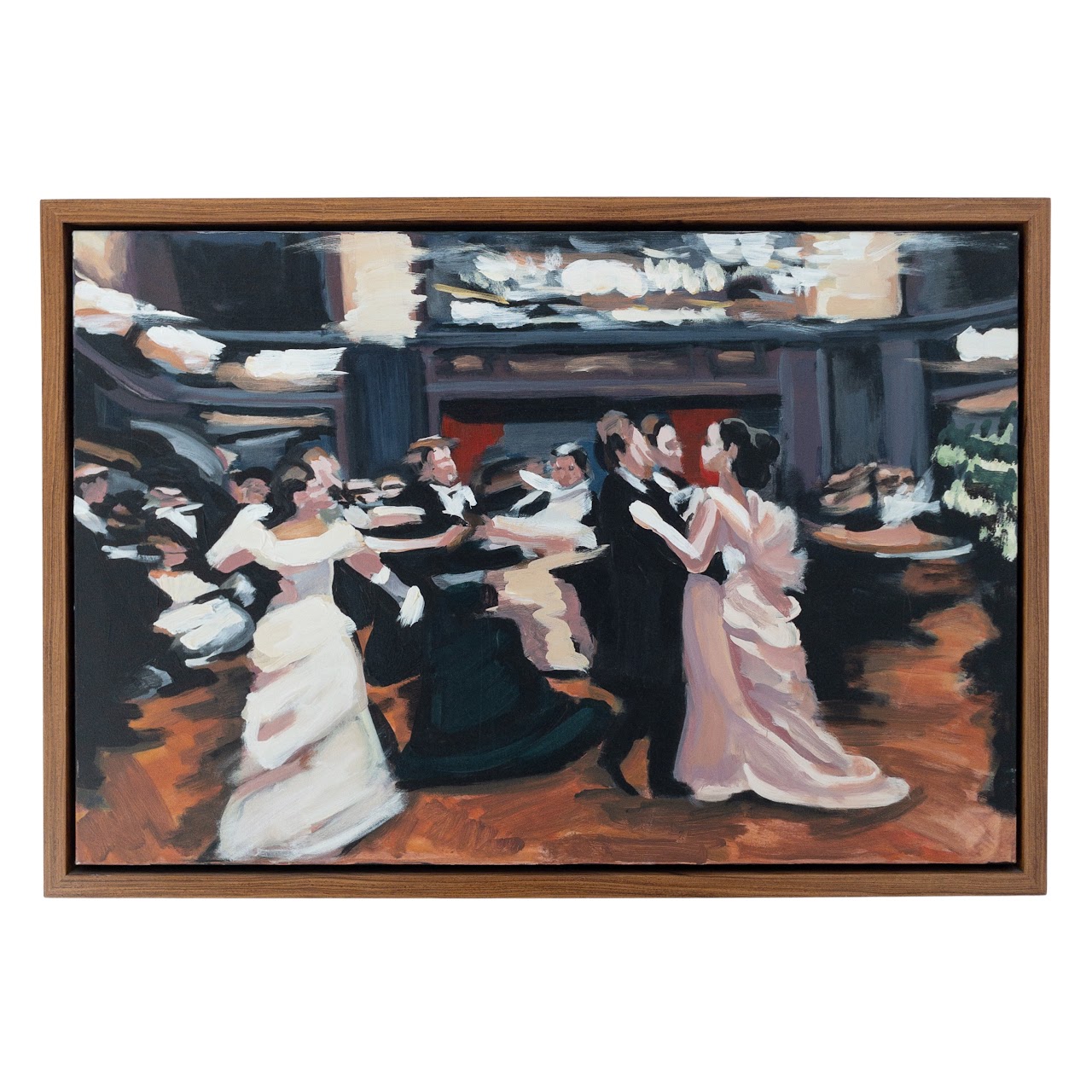 Ballroom Scene Acrylic Painting