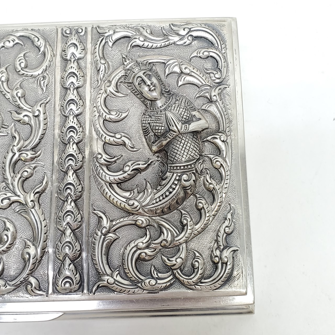 Sterling Silver Wood Lined Decorative Box