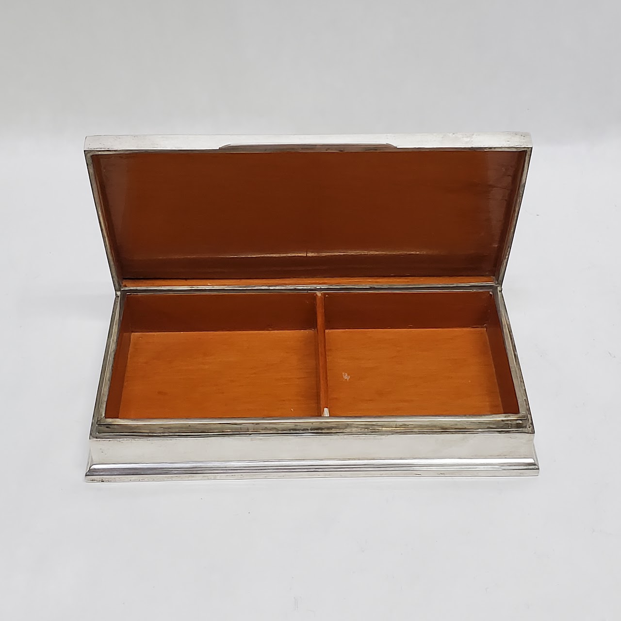 Sterling Silver Wood Lined Decorative Box