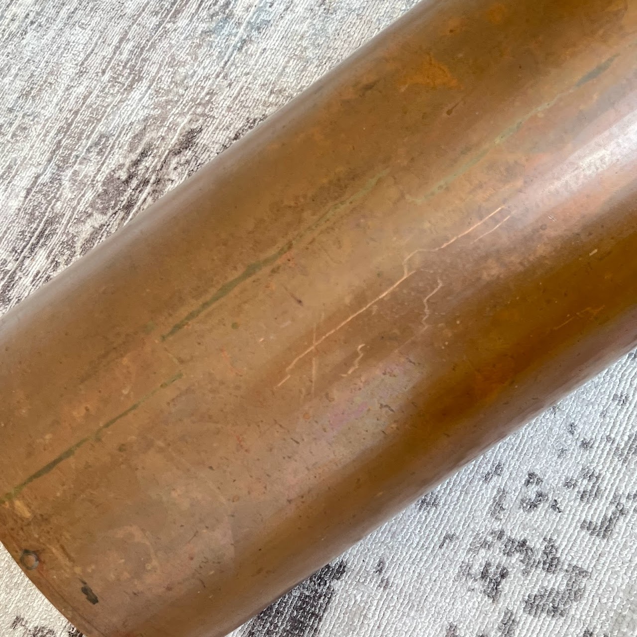 Copper Cylinder Large Vintage Vessel