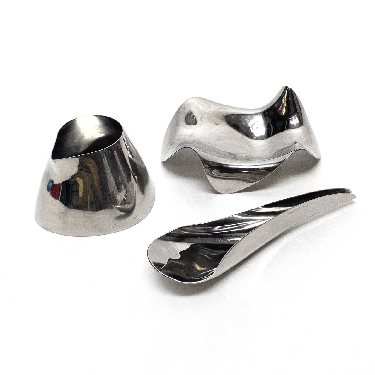 Alessi Creamer, Spoon & Spoon Rest