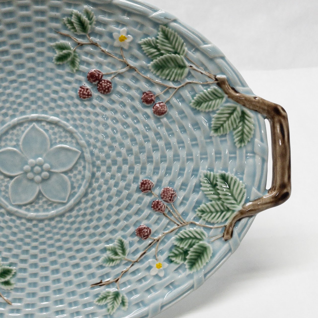 Tiffany & Co. Basket Weave Ceramic Serving Tray