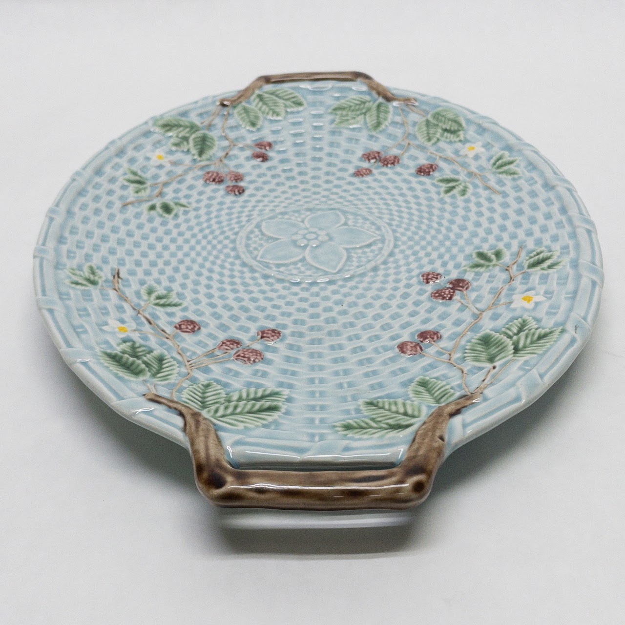 Tiffany & Co. Basket Weave Ceramic Serving Tray