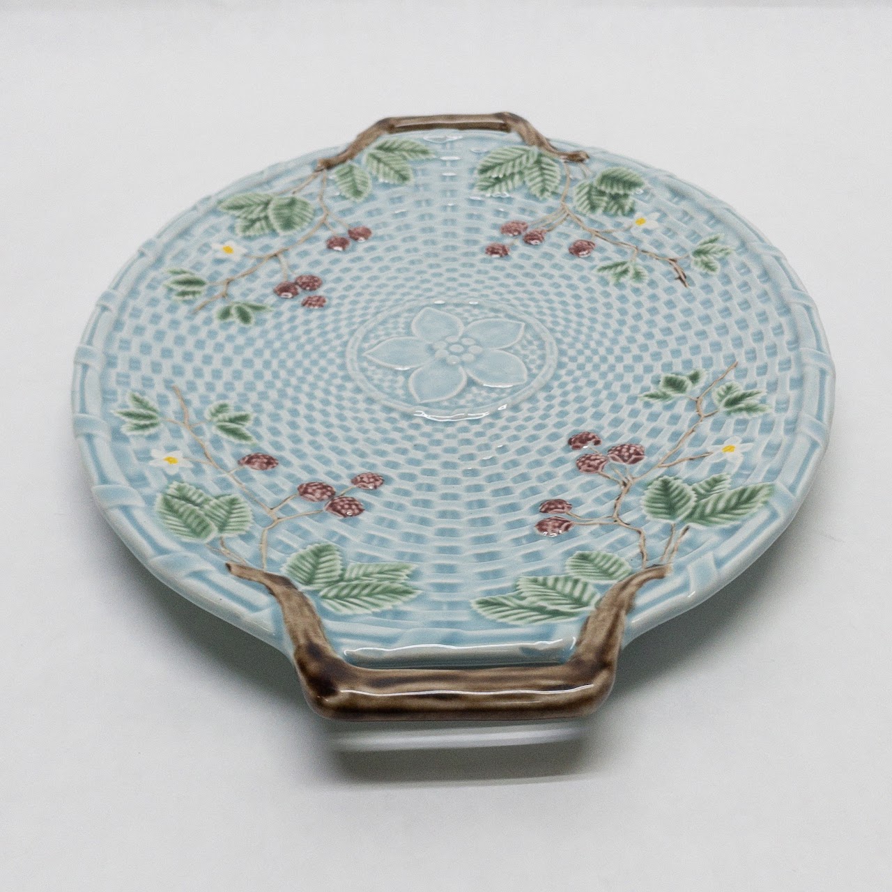 Tiffany & Co. Basket Weave Ceramic Serving Tray