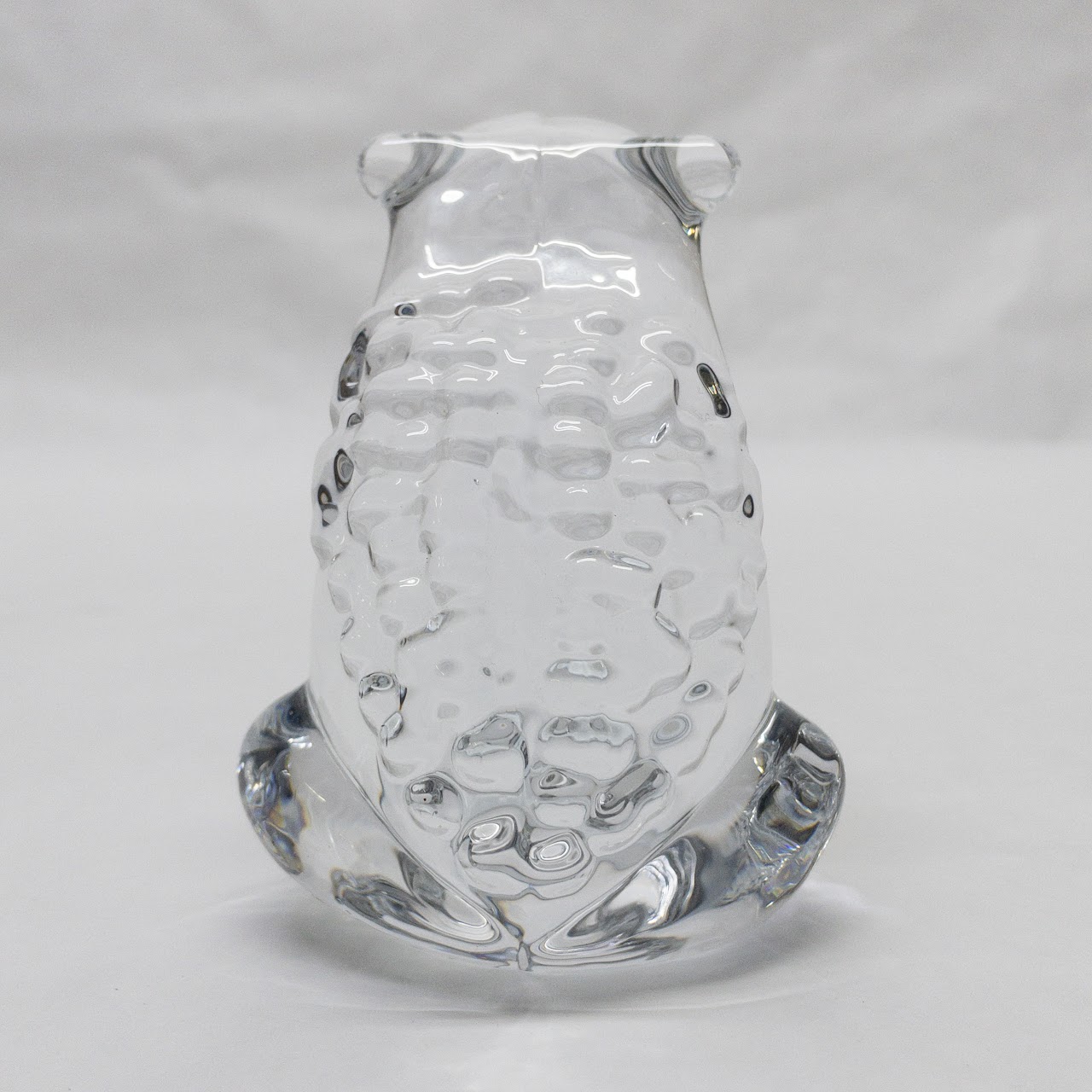 Art Glass Frog Signed Figurine