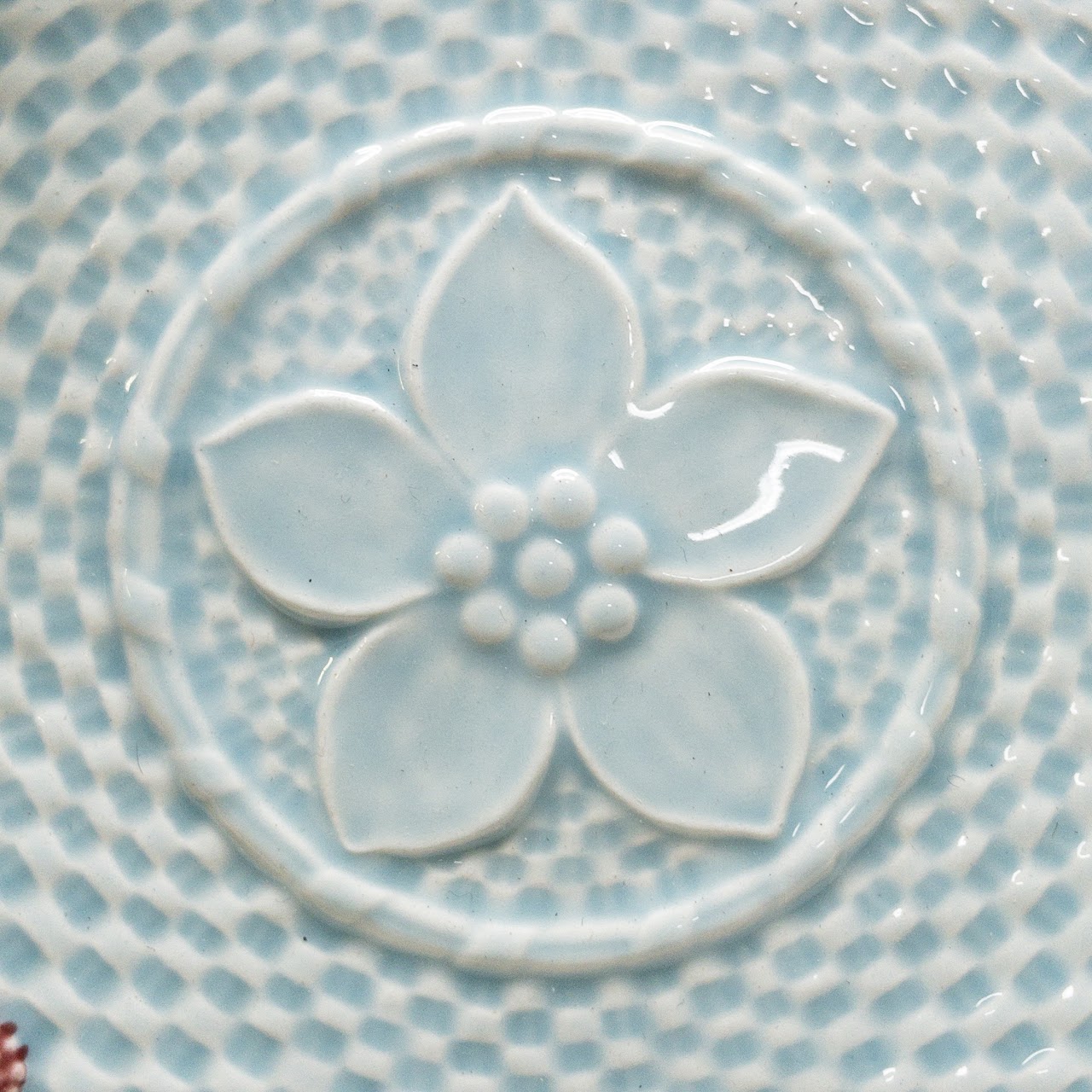 Tiffany & Co. Basket Weave Ceramic Serving Tray