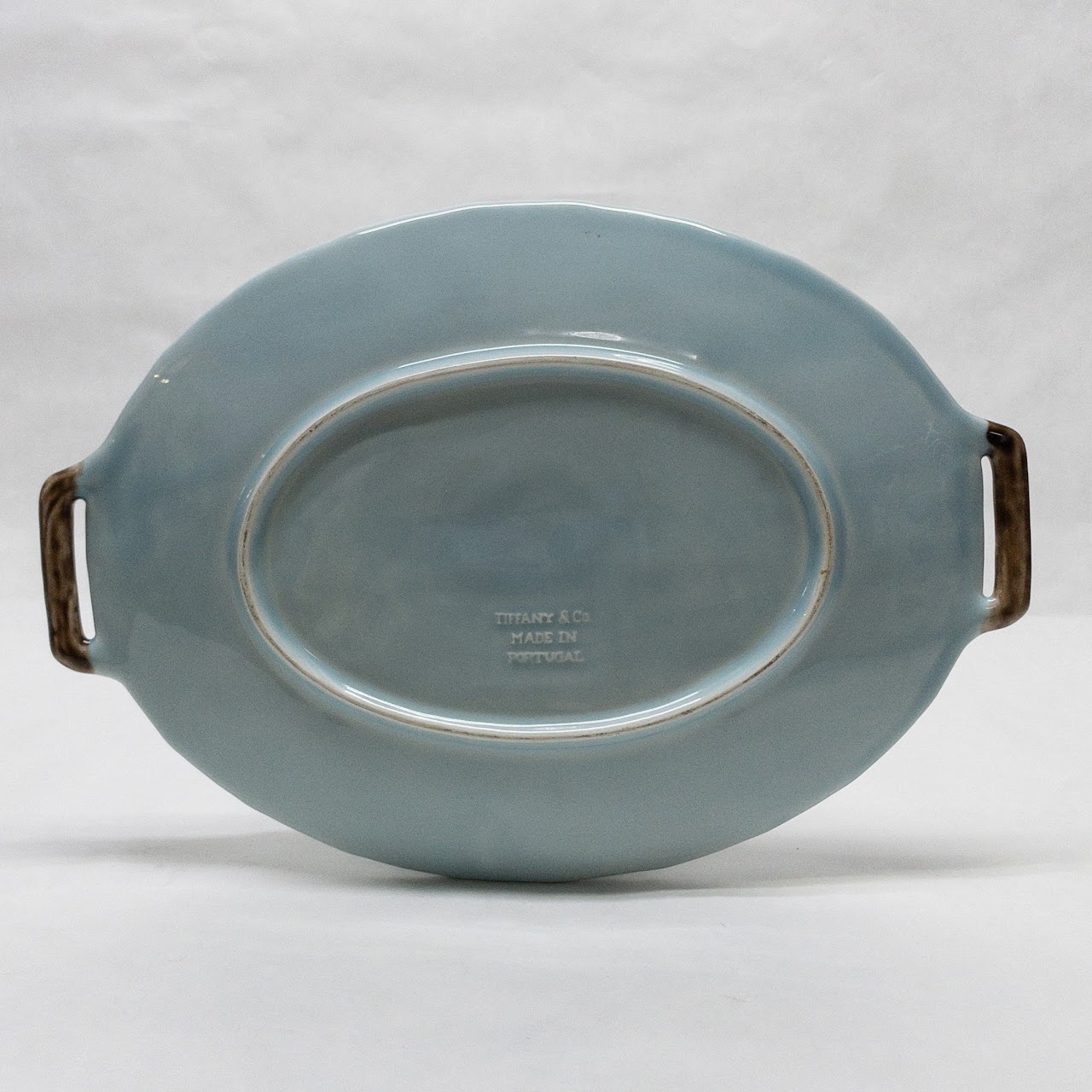 Tiffany & Co. Basket Weave Ceramic Serving Tray