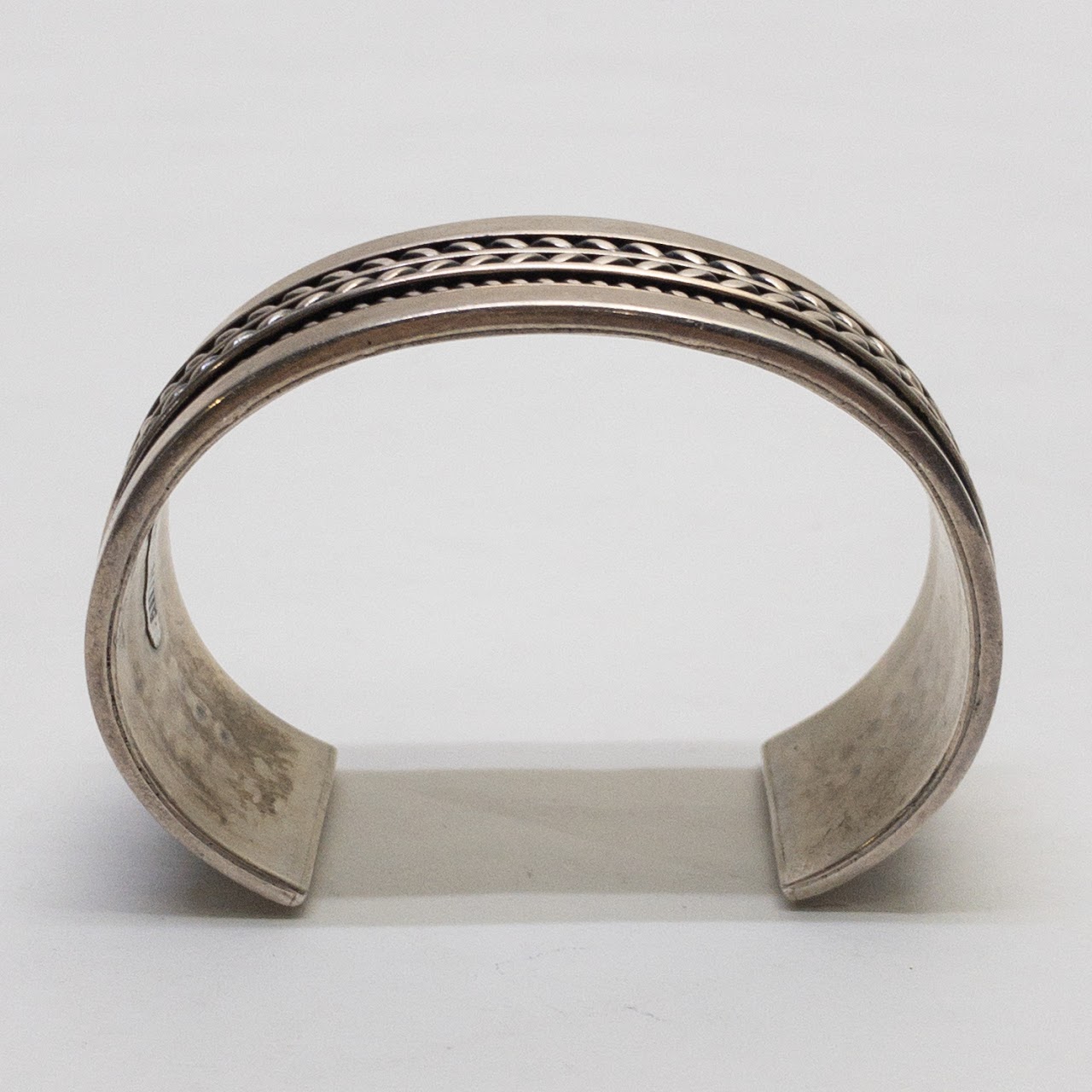 Sterling Silver Vintage Navajo Tom Hawk Cuff Bracelet