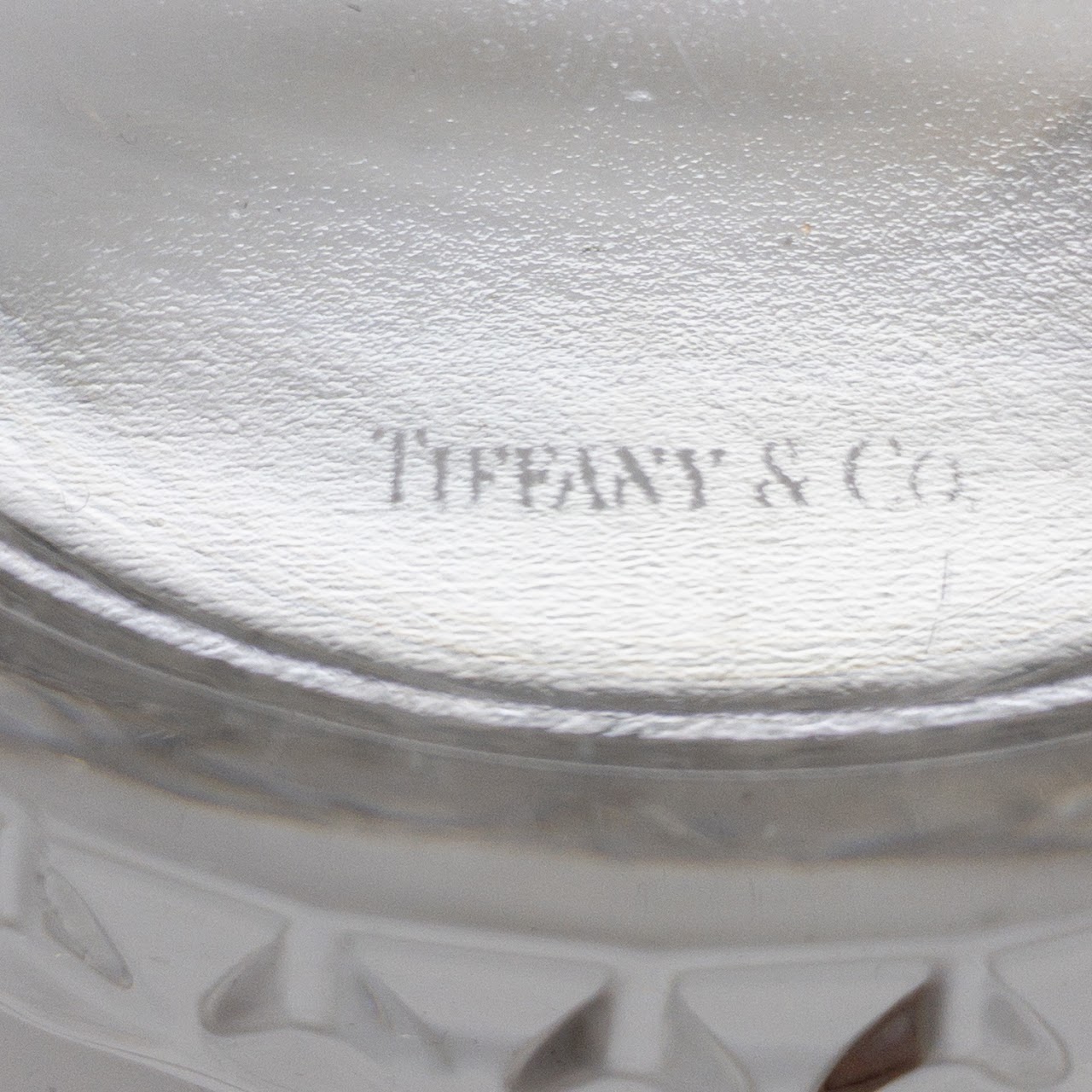 Tiffany & Co. Crystal Apple Bowl